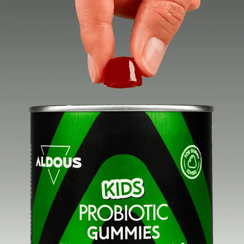 Aldous Bio Probióticos Com Vitaminas Para Crianças Em Gomas , 120 gomas