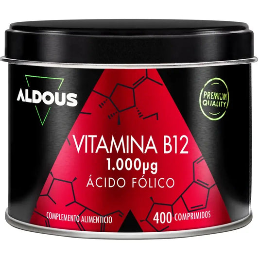 Aldous Bio Vitamina B12 com Ácido Fólico , 400 comprimidos