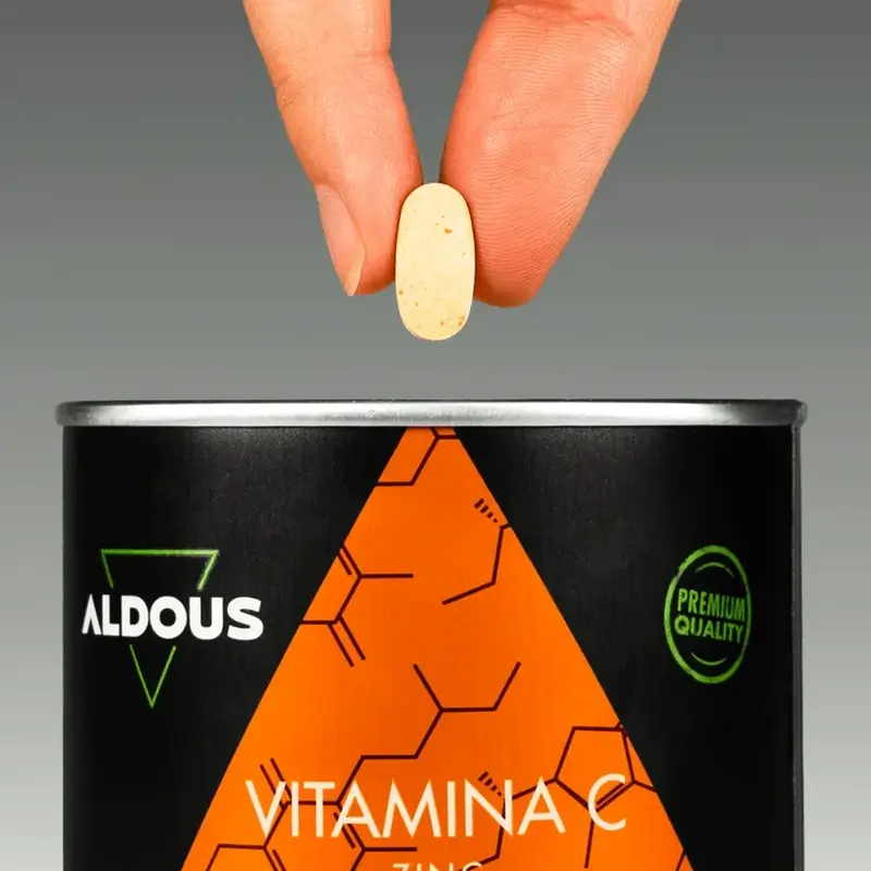 Aldous Bio Vitamina C com Zinco e Coenzima Q10, 400 comprimidos