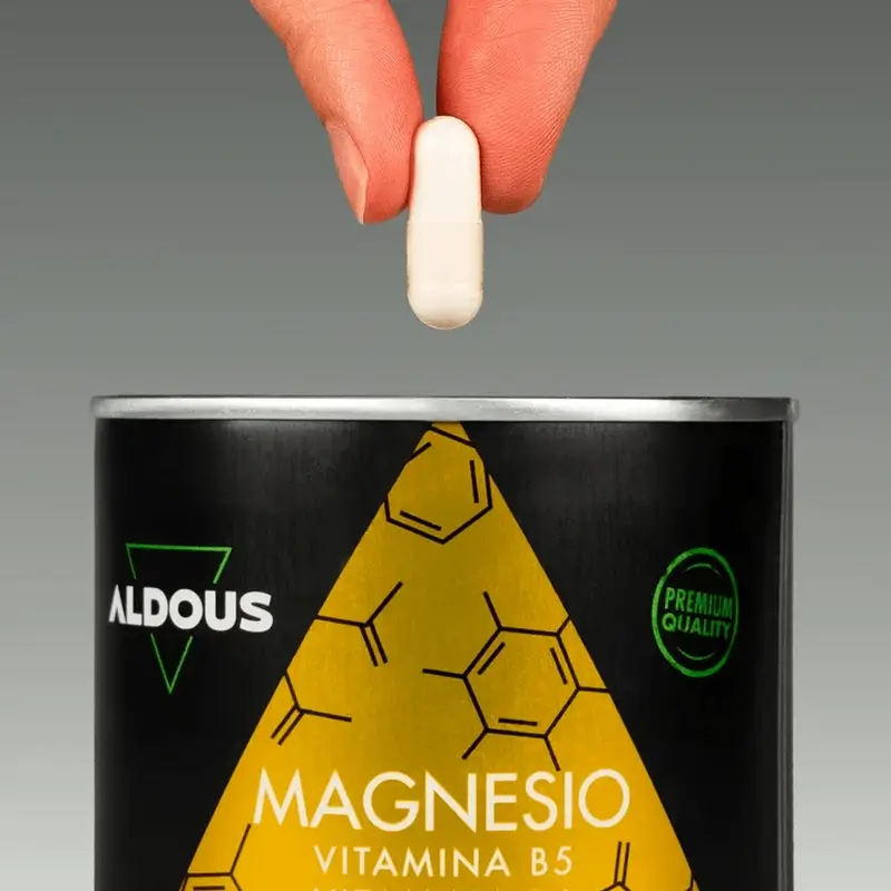 Aldous Labs Suplemento Alimentar Magnésio com Vitamina C, B5 e B6 , 200 cápsulas