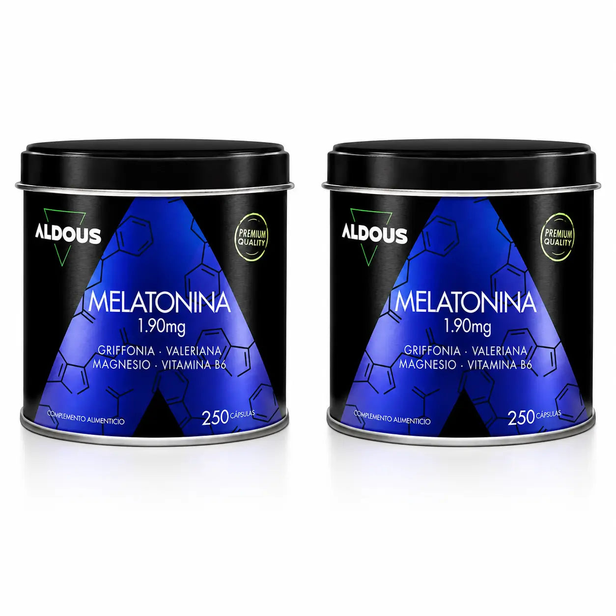 Aldous Labs Melatonina com 5Htp, Magnésio, Valeriana e Vitamina B6 , embalagem 2