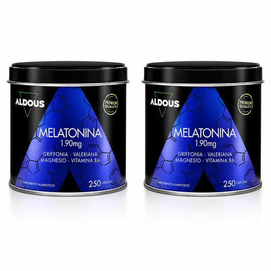 Aldous Labs Melatonina com 5Htp, Magnésio, Valeriana e Vitamina B6 , embalagem 2