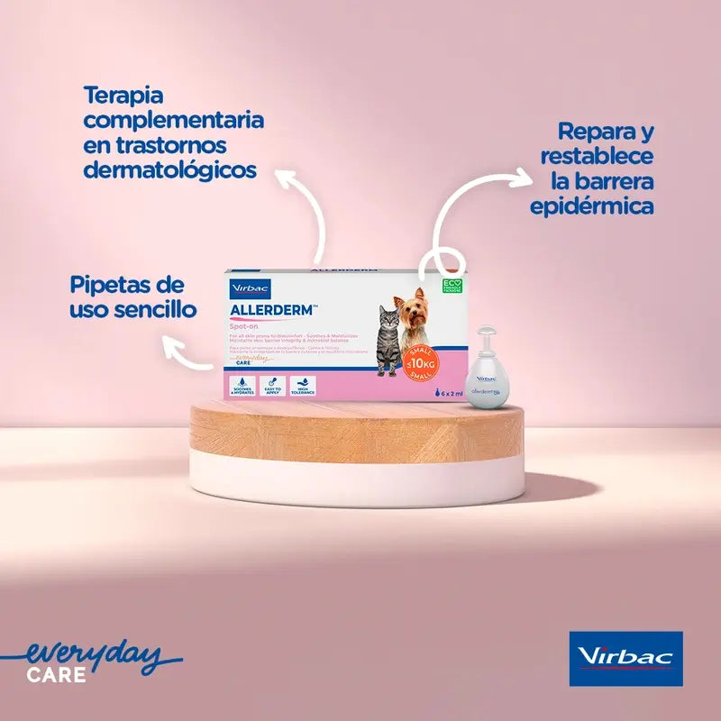 Virbac Allerderm Spot-On 4 ml 6 Pipetas