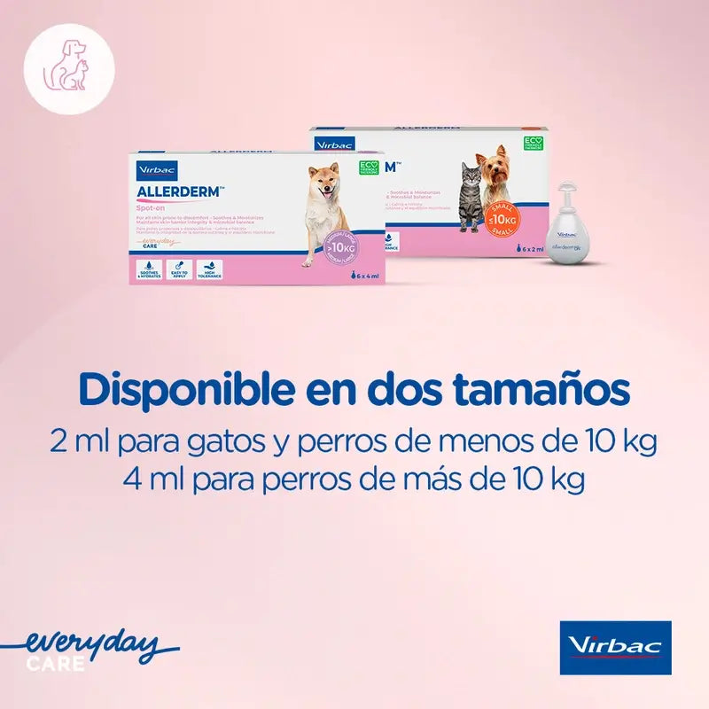 Virbac Allerderm Spot-On 4 ml 6 Pipetas