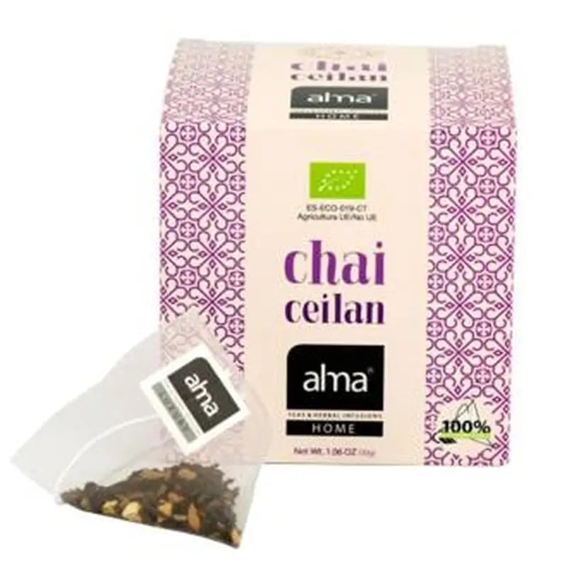 Comprar Alma Home Te Ceylon Tea Chai Infusion 15Piramides. Eco Vegan ...