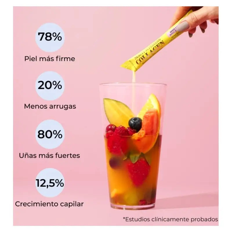 Alma Secret Beauty Superglow Colagénio Sabor Manga e Maracujá , 30x4 gramas