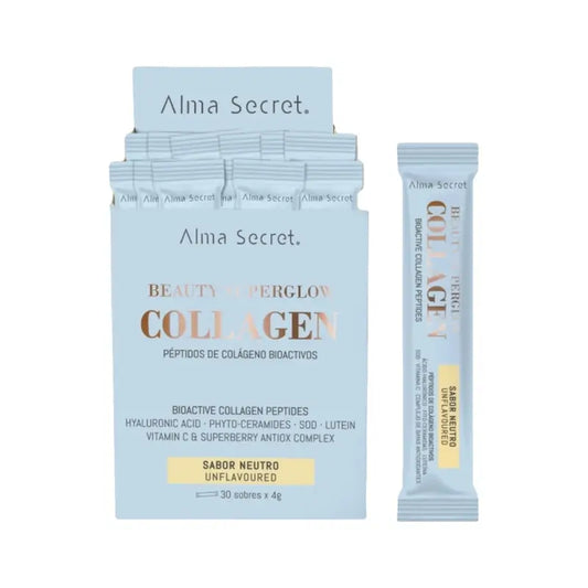 Alma Secret Beauty Superglow Colagénio Sabor Neutro , 30x3 g