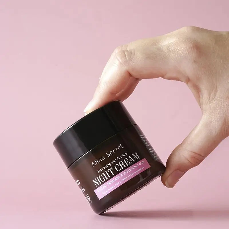 Alma Secret Creme de Noite Reparador Anti-Idade R. Mosqueta, Esqualano e Hialur.