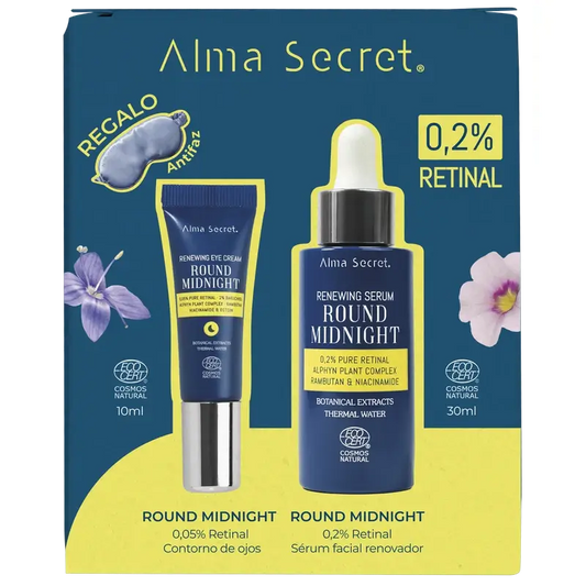 Alma Secret Pack Sérum Retiniano 0,2%, 30 Ml + Contorno de Olhos Retiniano 10 Ml + Máscara