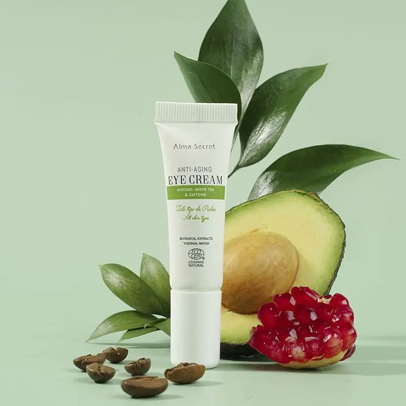 Alma Secret Anti-Ageing Eye Contour Tube Abacate, Chá Verde e Cafeína