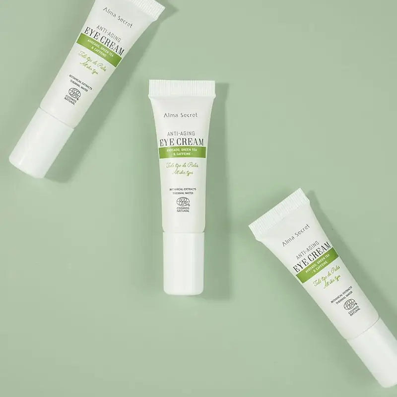 Alma Secret Anti-Ageing Eye Contour Tube Abacate, Chá Verde e Cafeína