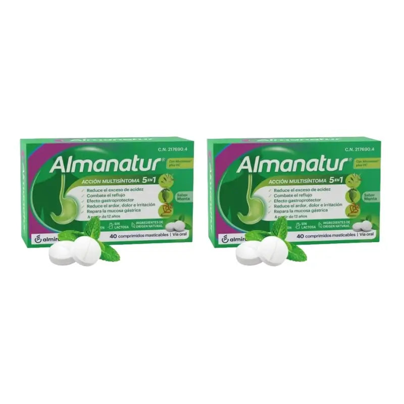 Almanatur Hortelã-pimenta, 2X40 Comprimidos