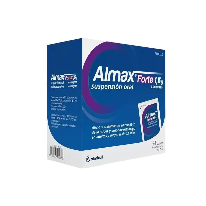 Almax Forte 1,5 g 12 saquetas Suspensão oral