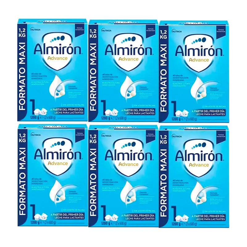 Almirón Advance 1, embalagem de 6 x 1200gr