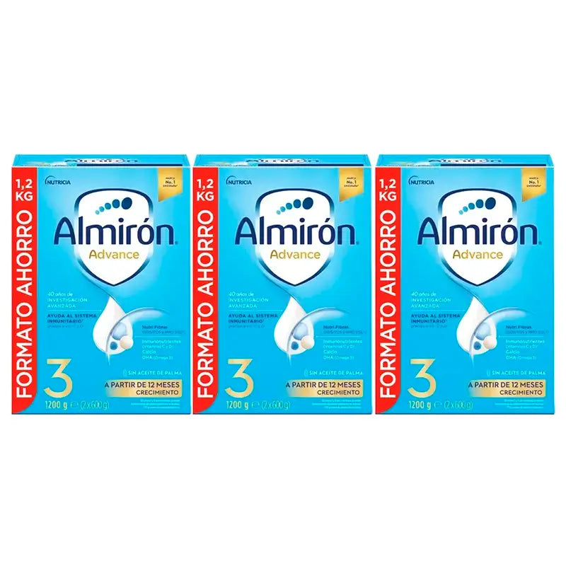 Almirón Advance 3, Embalagem 3 x 1200g