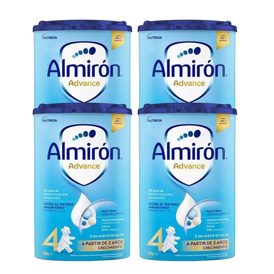 4 X Almiron Advance 4, Leite em pó para bebés a partir de 24 meses, 800g