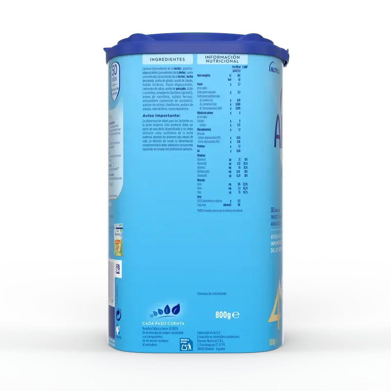 Almirón Advance 4, Embalagem 12 x 800g