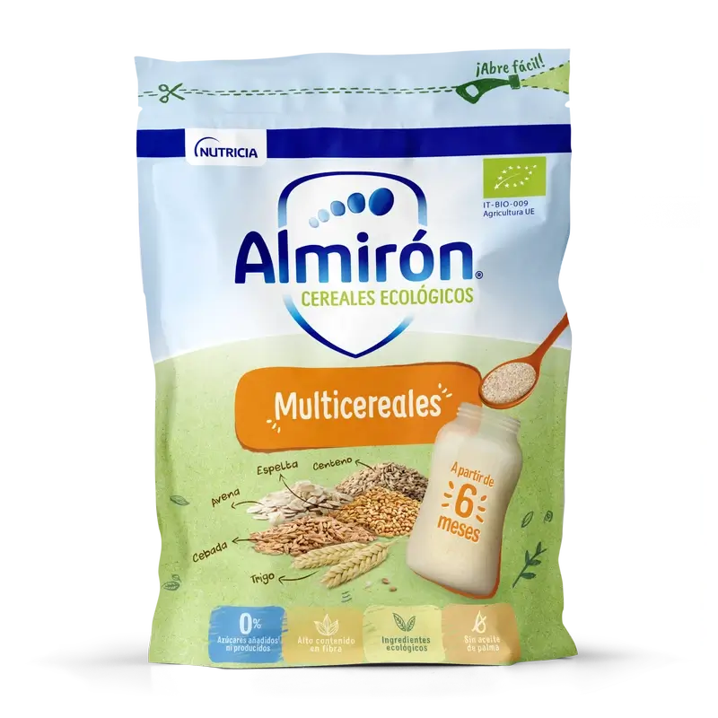 Almirón Cereais biológicos multigrãos para bebés, 200g
