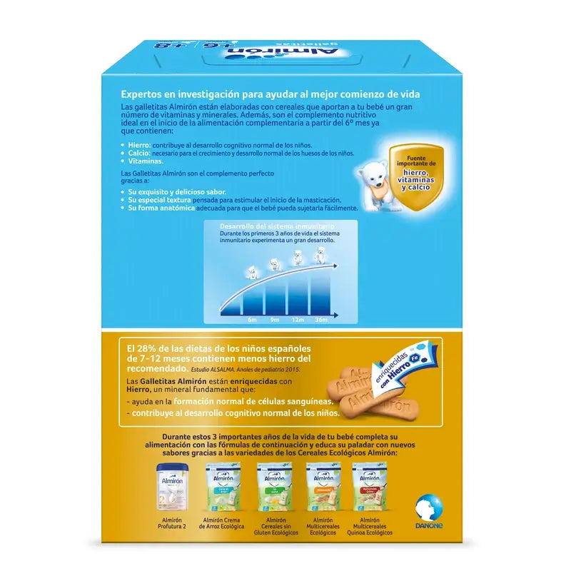 Almiron Biscoitos de cereais a partir de 6 meses 180 gr