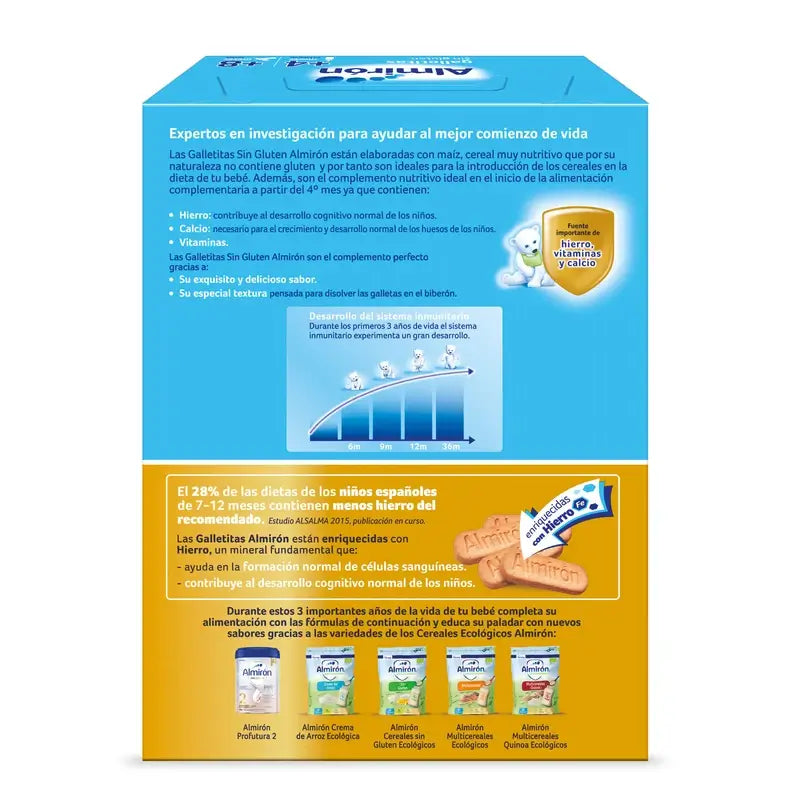 Almirón Biscoitos sem glúten 250 gr