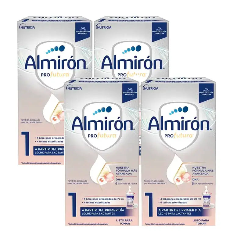 Almirón Profutura 1 Mini Frascos, Embalagem 16 x 70 ml, 1.120 ml