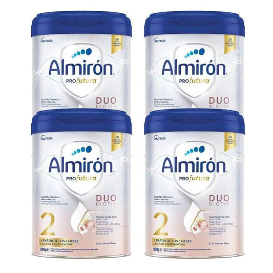 4 X Almiron Profutura 2 Milk Formula Powder, A partir de 6 Meses, 800 G
