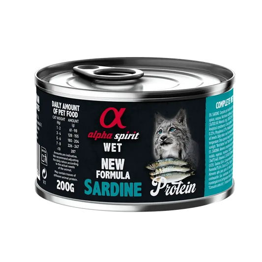 Alpha Spirit Alpha Spirit Feline Sardinha enlatada Caixa 6X200Gr