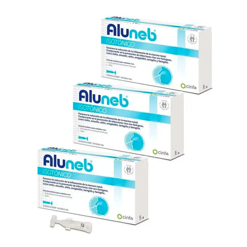 Aluneb Isotónico, Embalagem 3 x 15 Frascos 4 ml