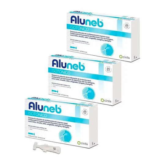 Aluneb Isotónico, Embalagem 3 x 15 Frascos 4 ml