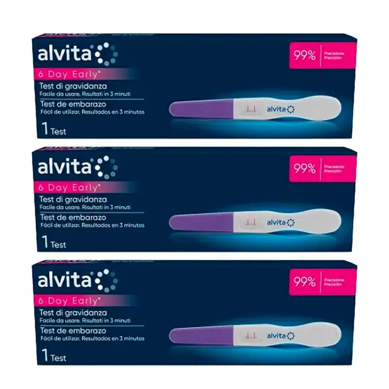 Alvita Ultrasensitive Pregnancy Test Pack 3 unidades