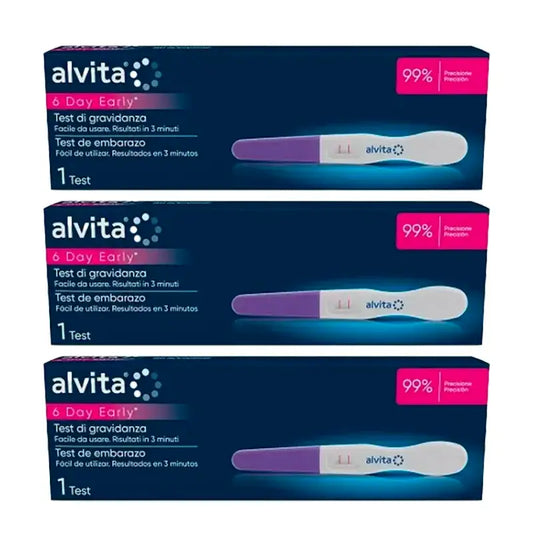 Alvita Ultrasensitive Pregnancy Test Pack 3 unidades