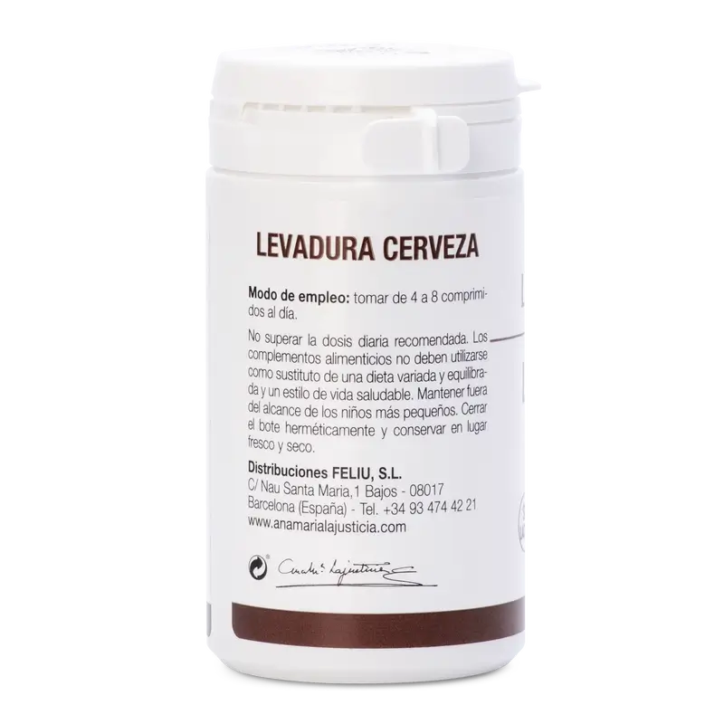 Ana Maria Lajusticia Levedura de cerveja + Germe de trigo + Tiamina (B1), 80 comprimidos