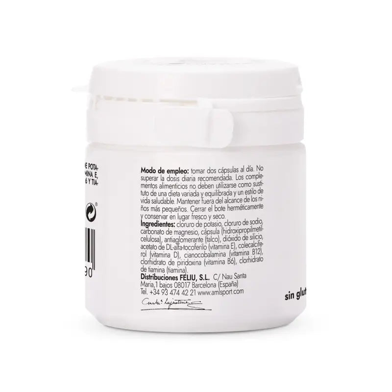 Sais minerais AML SPORT, 25 cápsulas - Isotónico