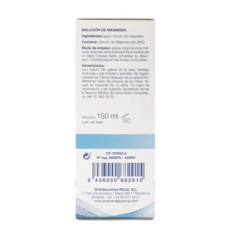 Ana Maria Lajusticia Óleo de Magnésio, 150 ml