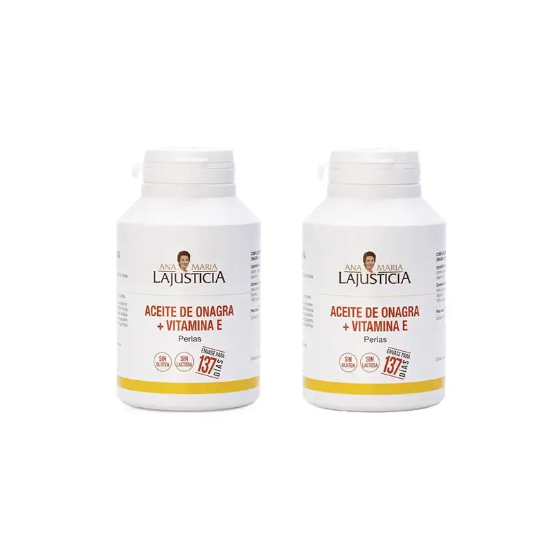 Ana Maria Lajusticia Óleo de Onagra + Vitamina E, 2x275 pérolas