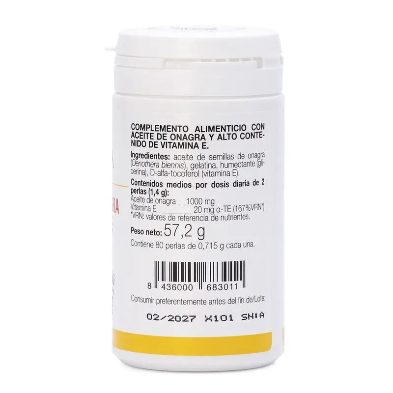 Ana Maria Lajusticia Óleo de Onagra + Vitamina E, 80 pérolas