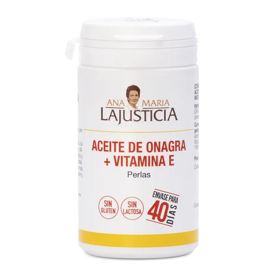 Ana Maria Lajusticia Óleo de Onagra + Vitamina E, 80 pérolas