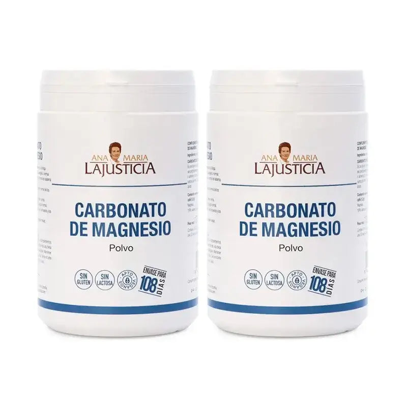 Ana Maria Lajusticia Carbonato de Magnésio, Embalagem 2 x 130 Comprimidos - Pó