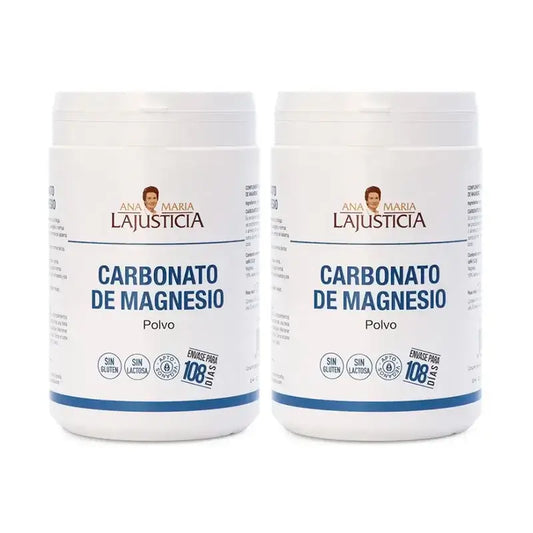 Ana Maria Lajusticia Carbonato de Magnésio, Embalagem 2 x 130 Comprimidos - Pó