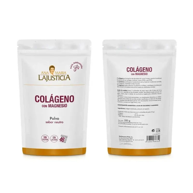 Ana Maria Lajusticia Colagénio com Magnésio Doypack , 2x350 gramas