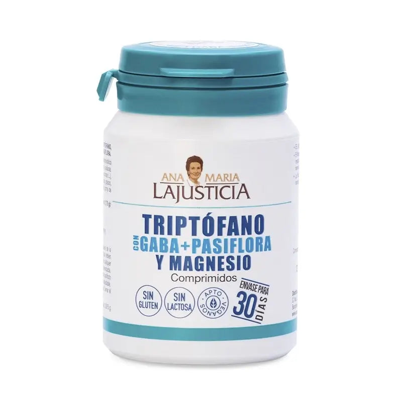 Ana Maria Lajusticia Triptofano com GABA + Plasifora e Magnésio, 60 comprimidos