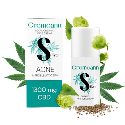 Annabis Cremcann Prata Creme de Tratamento Anti Acne 1300Mg de Cbd em 30Ml