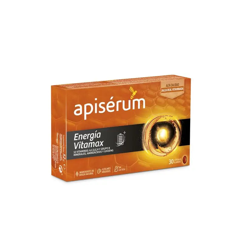 APISERUM Energy Vitamax 30 cápsulas moles