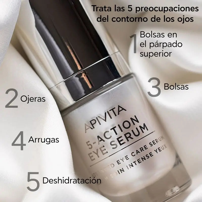 APIVITA 5-Action Eye Serum com Lírio Branco 15 ml