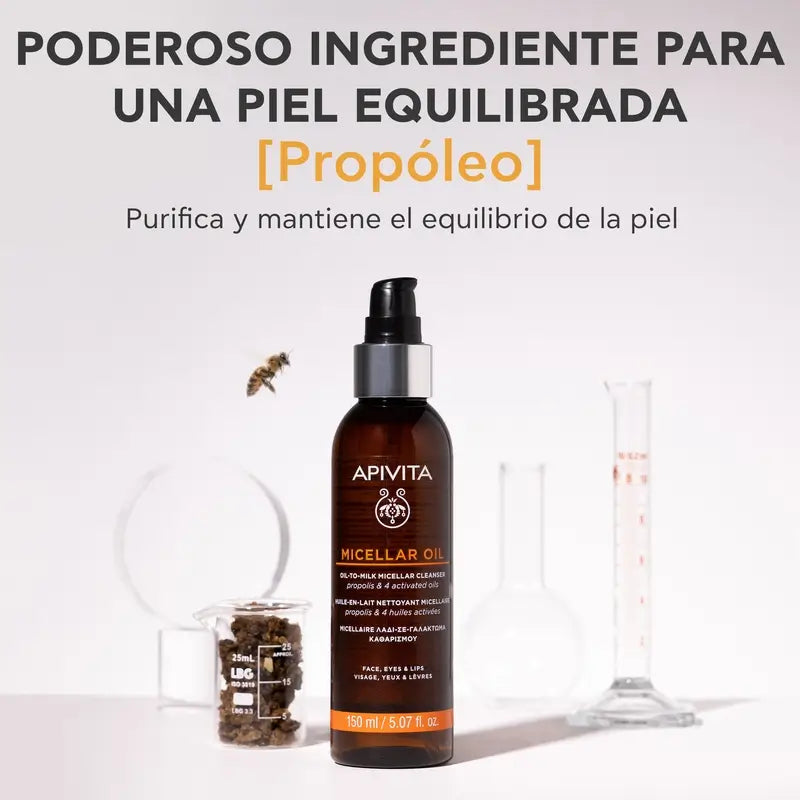 Óleo de Limpeza Micelar Apivita, 150 ml