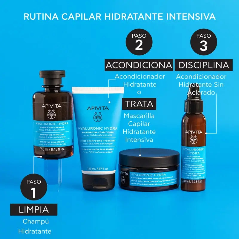 Champô Hidratante Apivita Hyaluronic Hydra, 250 Ml