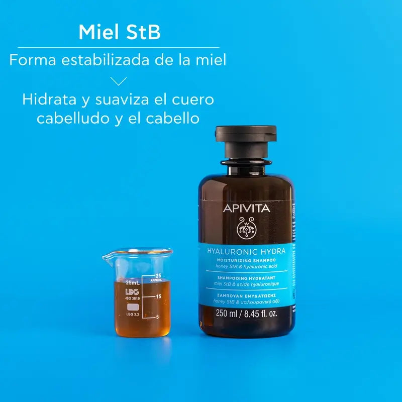 Champô Hidratante Apivita Hyaluronic Hydra, 250 Ml