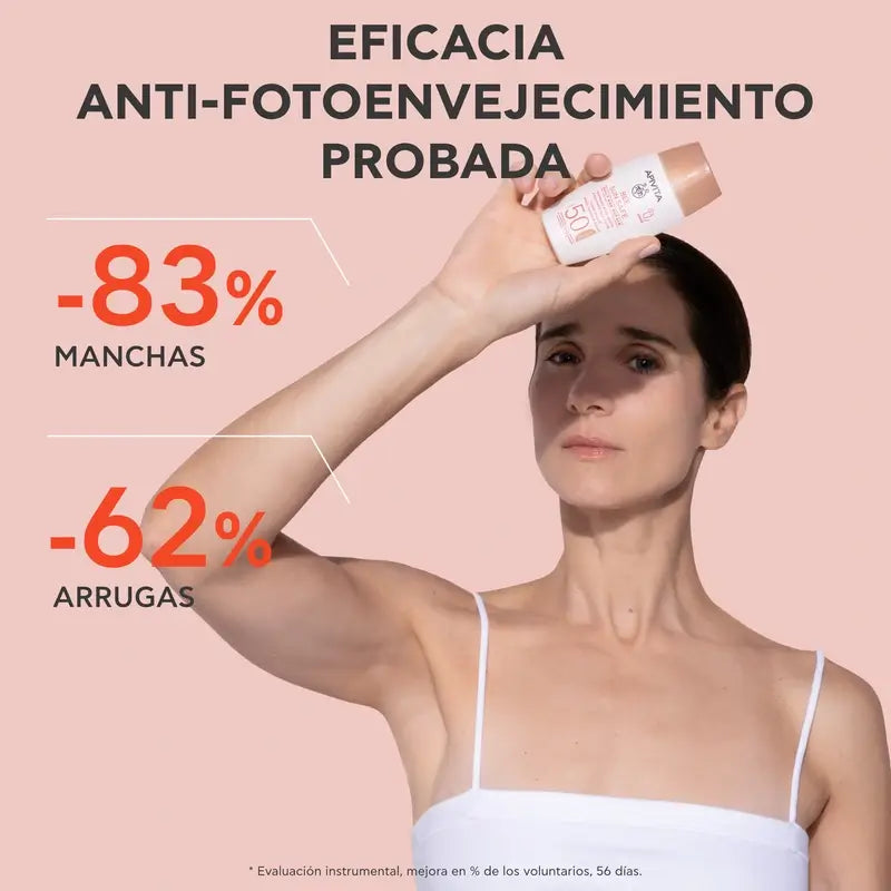 Apivita Reparação Diária Anti-Idade com Cor Spf50, 50 ml