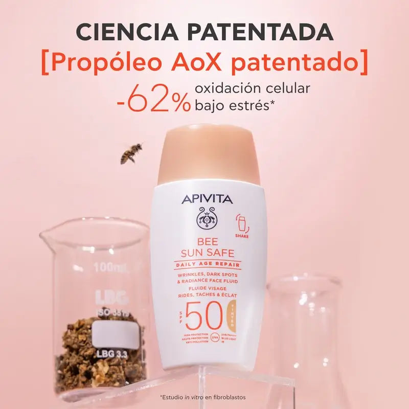 Apivita Reparação Diária Anti-Idade com Cor Spf50, 50 ml