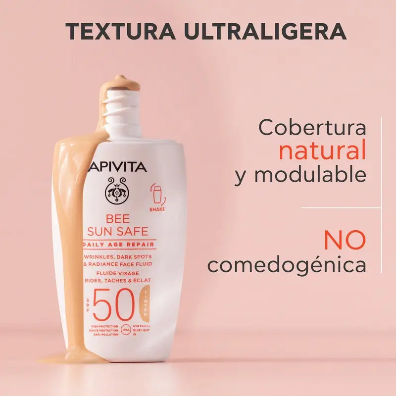 Apivita Reparação Diária Anti-Idade com Cor Spf50, 50 ml